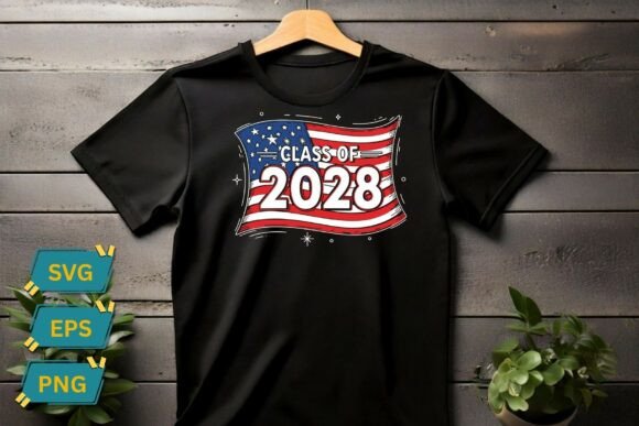 Evaluating the Class of 2028 Patriotic American Flag Design for Custom Apparel and Events