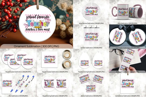 Favorite Teacher PNG Bundle