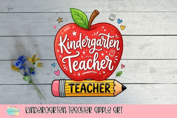 Kindergarten Teacher Apple Art: Strategic Branding for Educators and Creators