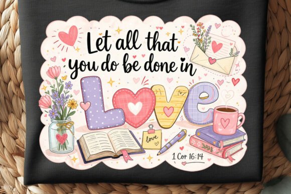 Let All You Do in Love PNG, 300 DPI