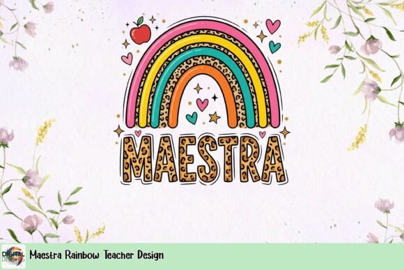Maestra Rainbow Teacher Design