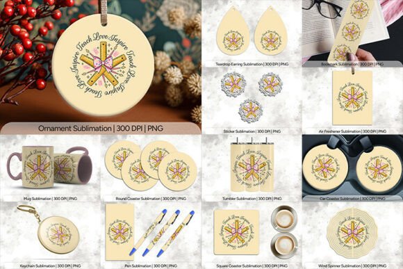 Teach Love Inspire Sublimation Bundle