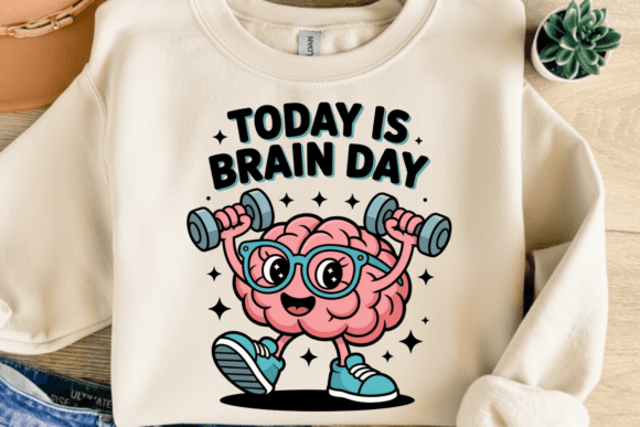 Today Is Brain Day, Brain Workout PNG