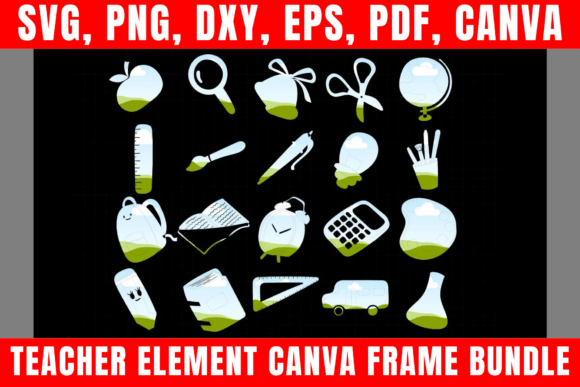 Transform Your Classroom with the Teacher Element Canva Frame Bundle